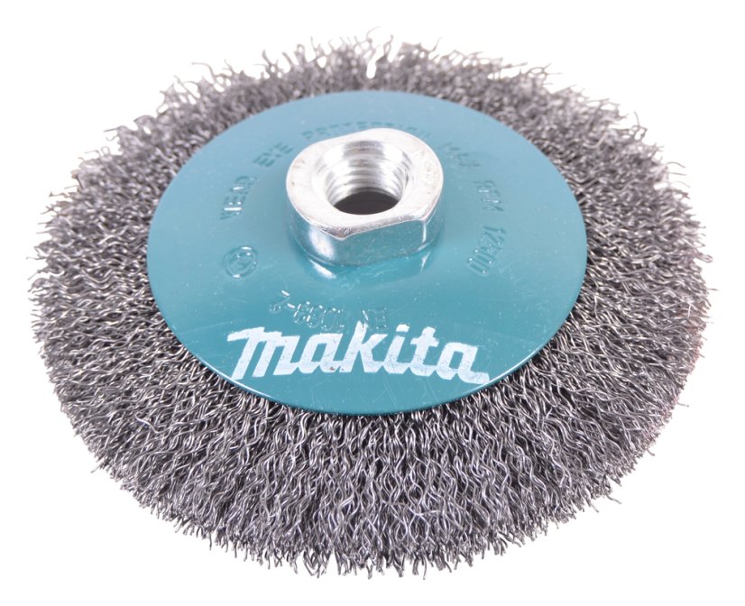 Makita D-39849 miskovitý kartáč z ocelového drátu,vlnitý drát 0,3mm,115mm