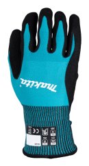 Makita P-84682 rukavice pracovní pletené basic, nitril, velikost M/8