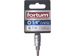 FORTUM 4701722 hlavice zástrčná 1/4" hrot TORX, T 20, L 37mm