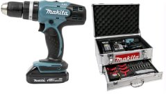 Makita DHP453SYEX aku přiklepový šroubovák s příslušenstvím Li-ion 18V/1,5Ah