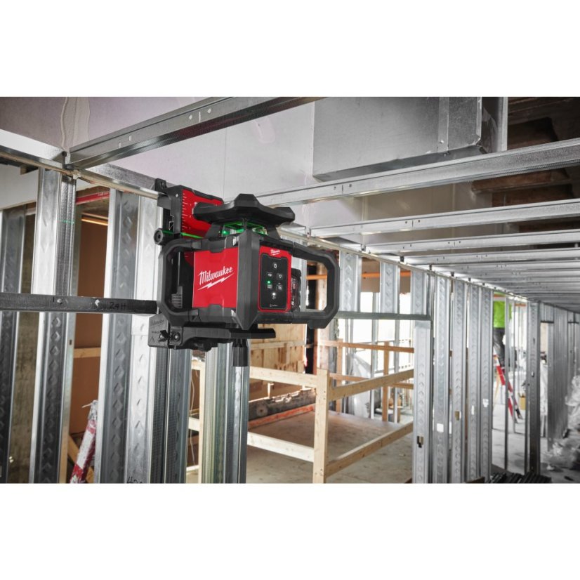 Milwaukee M18™ horizontální/vertikální rotační zelený laser 300 m s ONE-KEY™ 4933493194