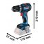 Bosch GSB 18V-90 C aku příklepový šroubovák 18 V 2x4Ah L-Boxx 0.601.9E9.104