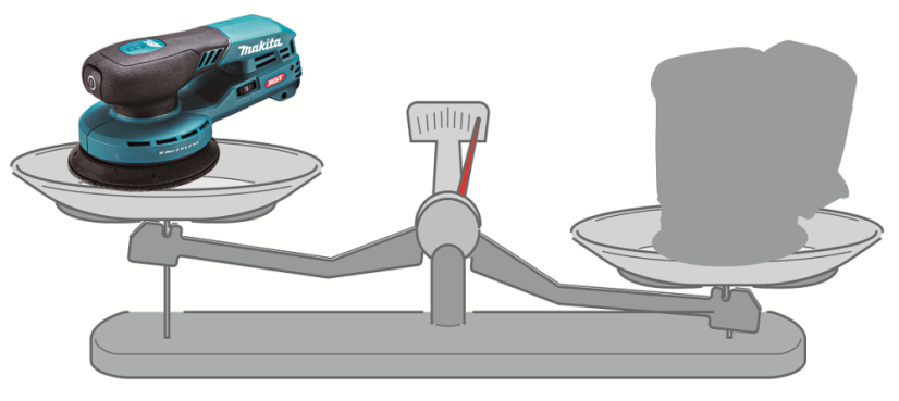 Makita BO001CGZ aku excentrická bruska s regulací 125mm Li-ion XGT 40V bez aku Z