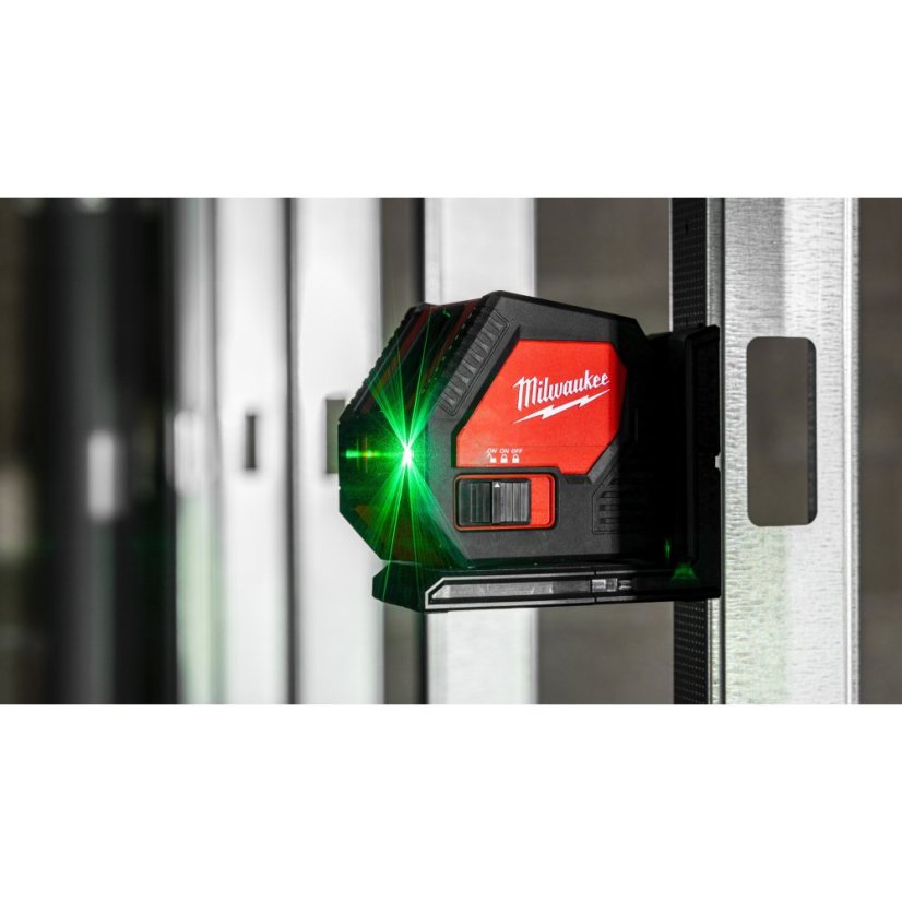 Milwaukee CLL-C zelený křížový laser na alkalické baterie 4933478753