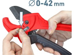 EXTOL PREMIUM 8848004 nůžky na plastové trubky 0-42mm trojúhel. břit