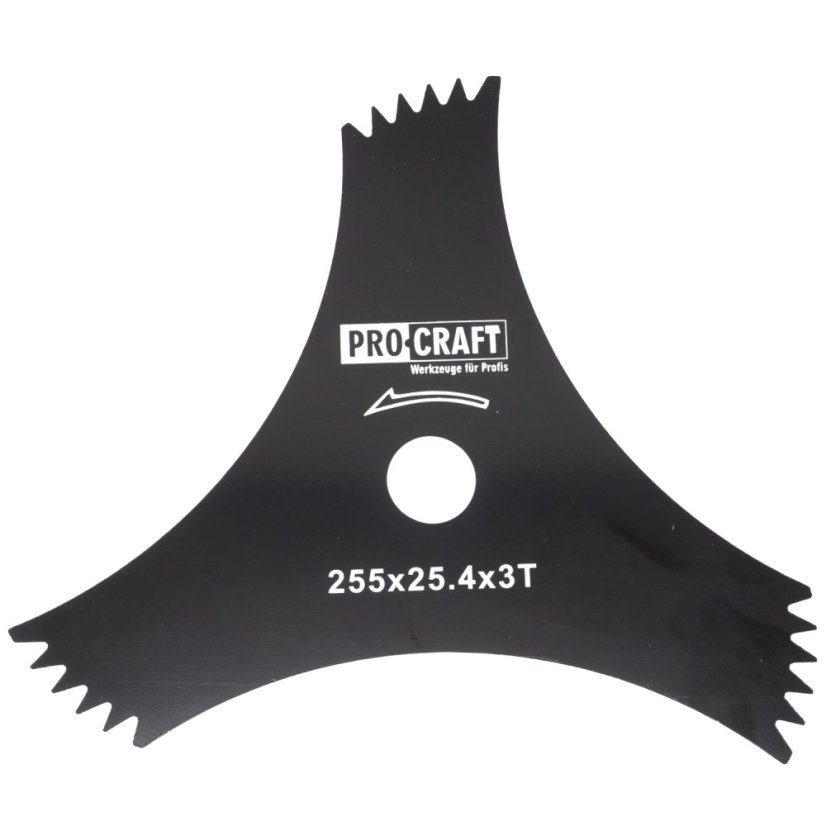 Procraft H-3T/D nůž do křovinořezu 255x25.4mm 3Z DRAGON