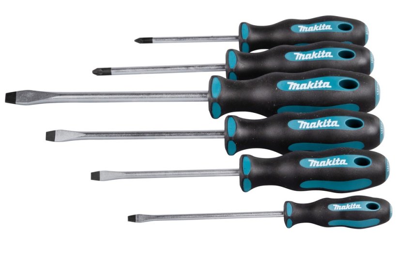 Makita E-10512 sada poklepových šroubováků 6ks (SL+PZ)