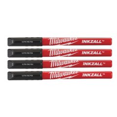 Milwaukee  značkovač jemný INKZALL černý 4 ks 48223164