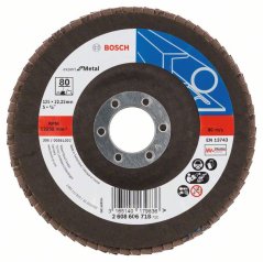 Bosch 2608606718 kotouč lamelový šikmý korundový 80, X551, Expert for Metal