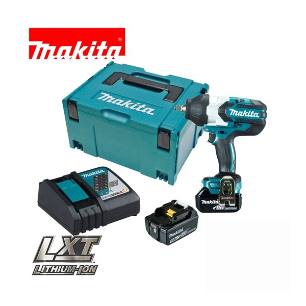 Makita DTW1002RTJ aku rázový utahovák 1/2" Li -ion 18V/5,0Ah