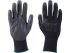 EXTOL PREMIUM 8856635 rukavice z polyesteru polomáčené v PU, černé, velikost 8"