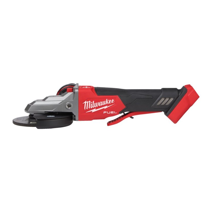 Milwaukee M18 FUEL™ FSAGF125XPDB-0X 125 mm úhlová bruska s plochou hlavou, brzdou a kolébkovým spínačem 4933478439