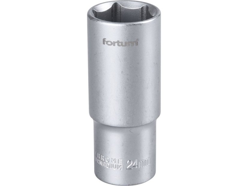 FORTUM 4700524 hlavice nástrčná prodloužená 1/2", 24mm, L 77mm