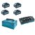 Makita 191U28-6 sada Li-ion XGT 40V 4ks BL4040+1ks DC40RB+1ksMakpac