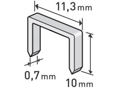 EXTOL PREMIUM 8852503 spony, balení 1000ks, 10mm, 11,3x0,52x0,70mm