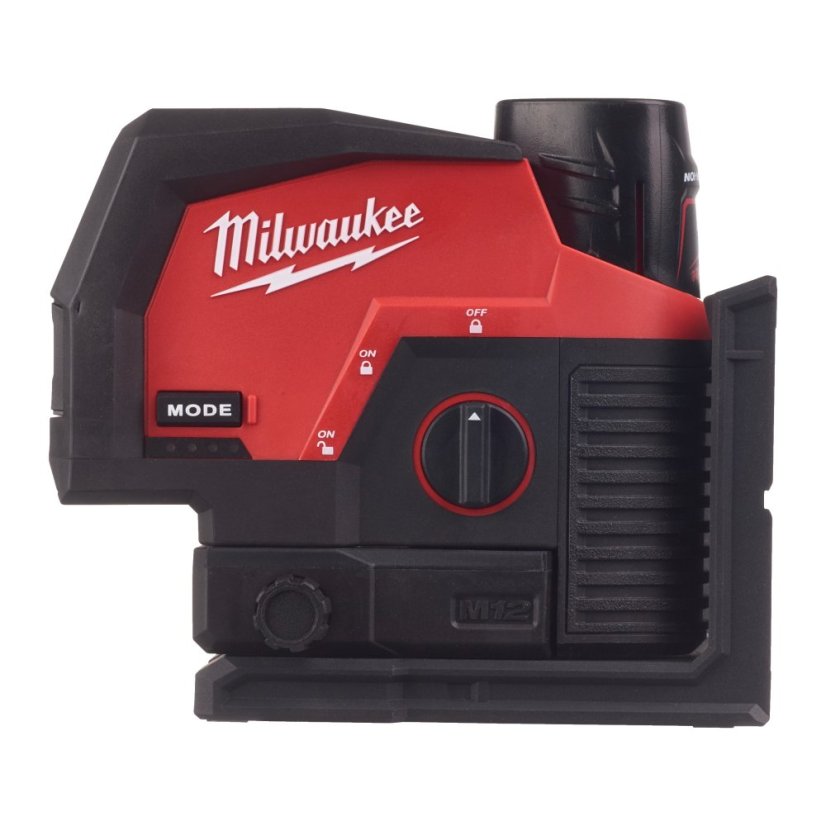 Milwaukee M12 CLLP-301C zelený kombinovaný křížový liniovo-bodový laser 1x 3Ah 4933478100
