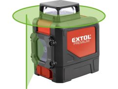 EXTOL PREMIUM 8823307 laser zelený liniový, křížový samonivelační