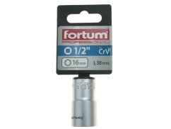 FORTUM 4700416 hlavice nástrčná 1/2", 16mm, L 38mm