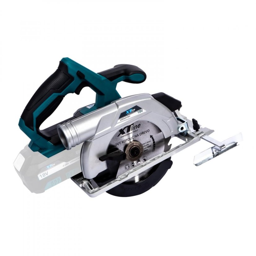 XTline XT102845-1B5B aku kotoučová pila bezuhlíková 165mm 18V + baterie 5Ah + nabíječka 3.5A + box