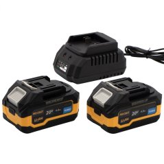 Procraft PBC-Set 2 sada baterií 20V 2x 4A + 1x nabíječka