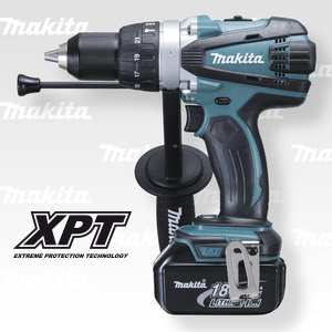 Makita DHP458RTJ aku příklepový šroubovák Li-ion 18V/5,0 Ah, systainer