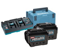 Makita 191Y97-1 aku sada Li-ion XGT 40V 2x BL4080F+1x Dvojnabíječka DC40RB+1xMakpac