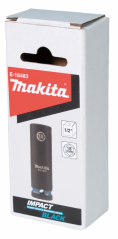 Makita E-16483 klíč nástrčný prodloužený 1/2", čtyřhran, IMPACT BLACK, 18mm