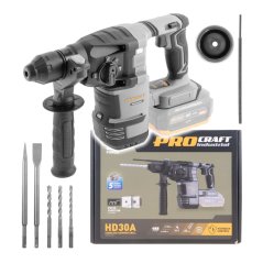 Procraft Industrial HD30Abb aku kombinovné kladivo SDS-plus 3,2J 20 V bez aku