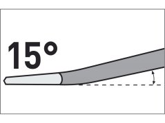 EXTOL PREMIUM 8801511 sekáč plochý SDS PLUS lomený 15°, 250x14mm, šířka ostří 60mm