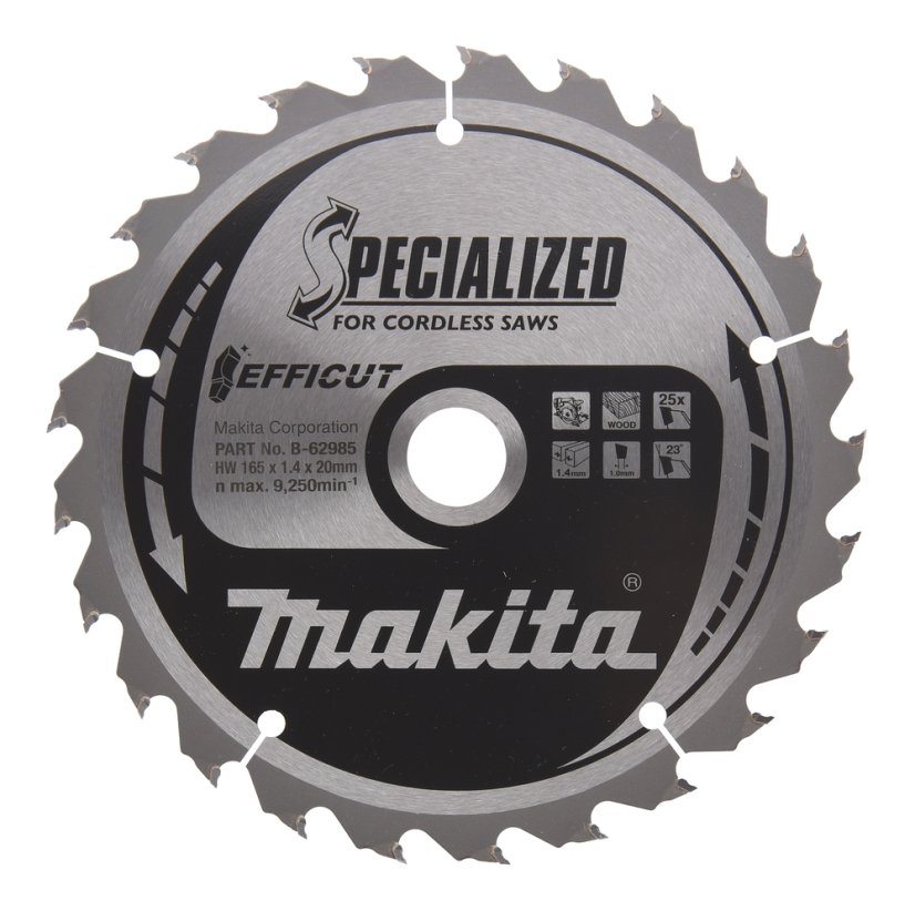 Makita B-62985 pilový kotouč Efficut 165×20 25T