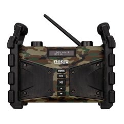 Narex 65406326 CBT 02 přenosné pracovní rádio s funkcí Bluetooth a Powerbanky Camouflage