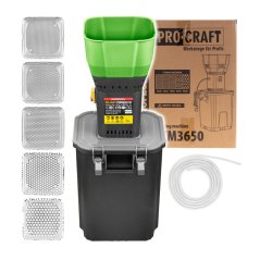 Procraft PCM3650 elektrický šrotovník na obilí  1000 W zásobník 6,5 l s nádobou