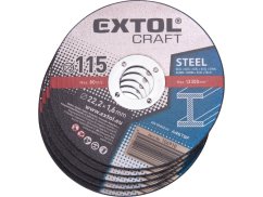 EXTOL CRAFT 106910 kotouče řezné na kov, 5ks, O 115x1,6x22,2mm