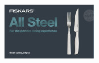 Fiskars 1027505 Sada steakových příborů All Steel 24 ks