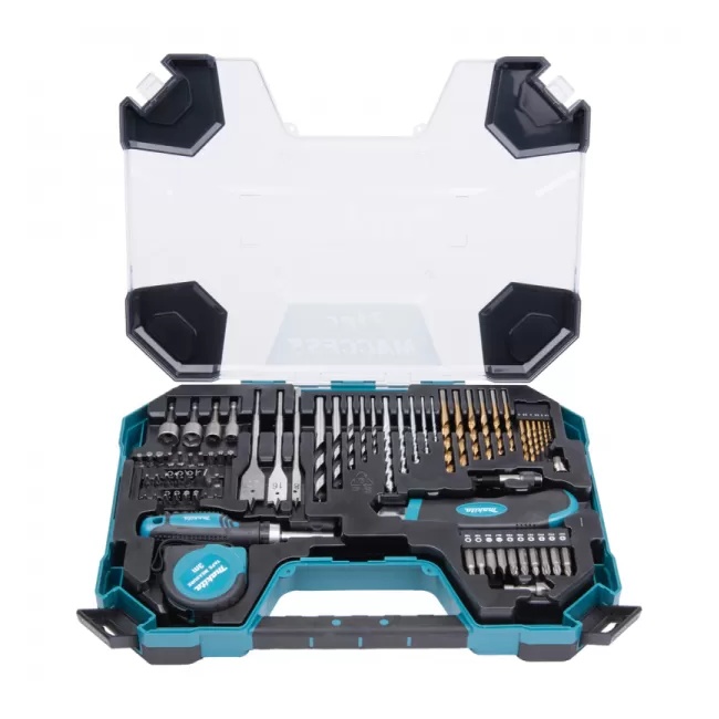 Makita E-22589 sada vrtáků a příslušenství 71 ks v plastovém kufru =oldD-33691