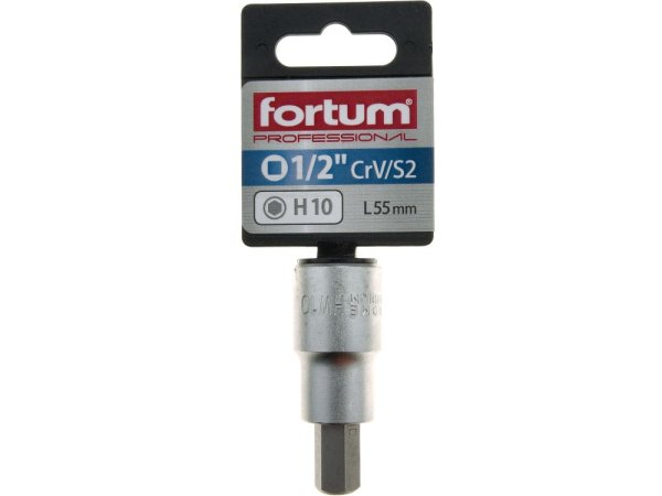 FORTUM 4700610 hlavice zástrčná 1/2" imbus, H 10, L 55mm