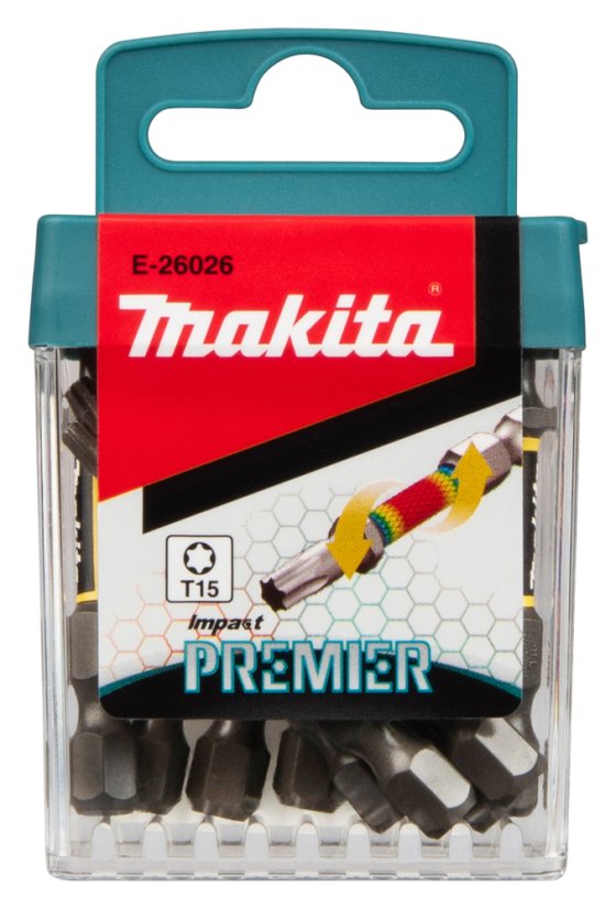 Makita E-26026 torzní bit T15 Impact Premier (E-form) 50mm 10 ks