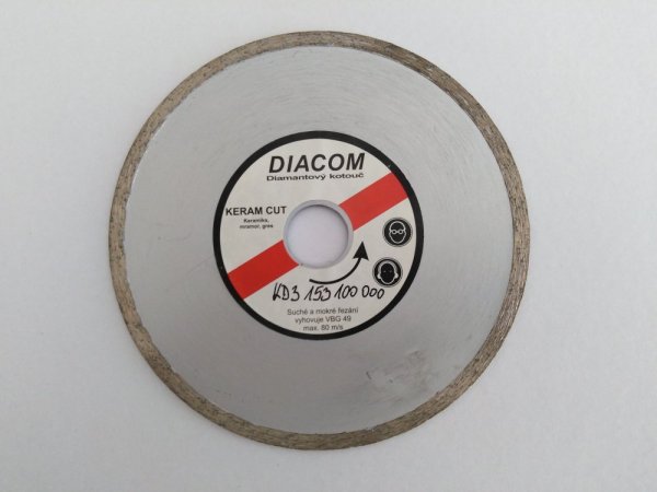 Diacom diamantový kotouč 150x22x5 mm