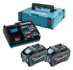 Makita PSKGRT2J sada Li-ion XGT 40V 2xBL4050F+DC40RA+Makpac=old 191V35-5