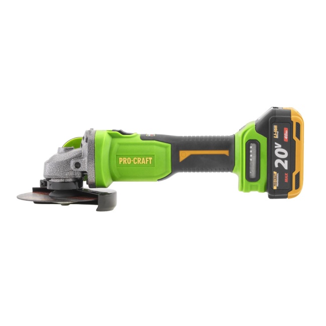 Procraft PWA220 aku úhlová bruska 125 mm 20V 1x4Ah