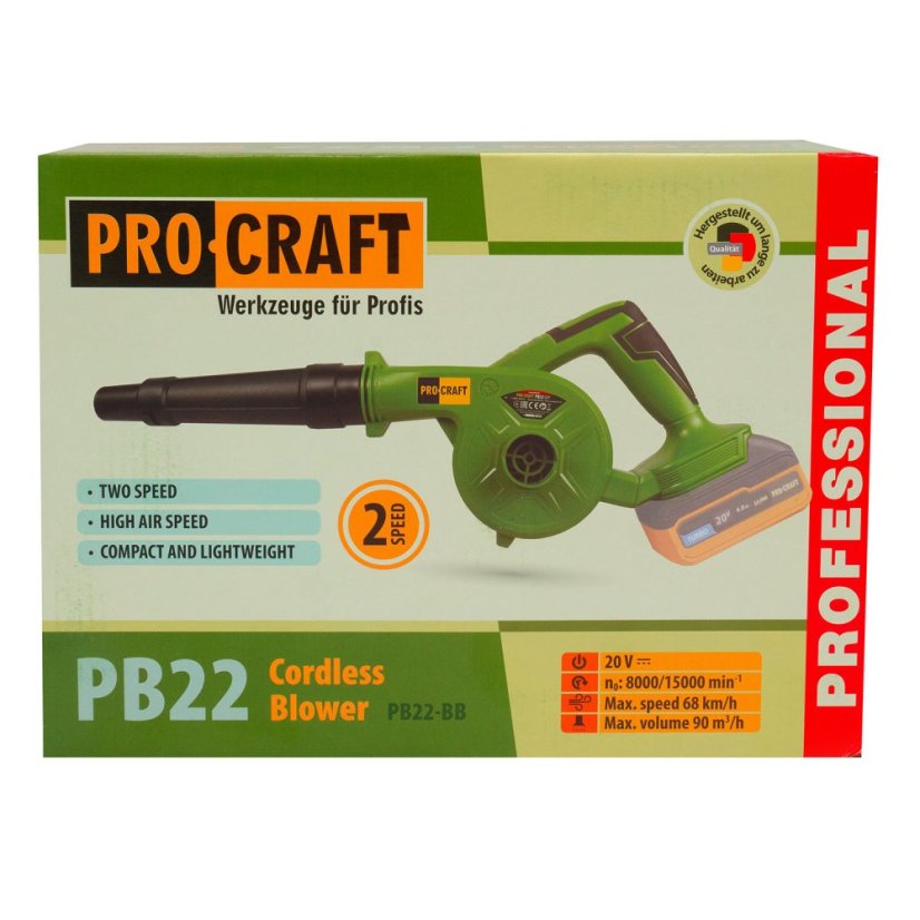 Procraft PB22bb aku fukar 20 V bez aku