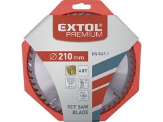 EXTOL PREMIUM 8803235 kotouč pilový s SK plátky, O 210x3,0x25,4mm, 48T