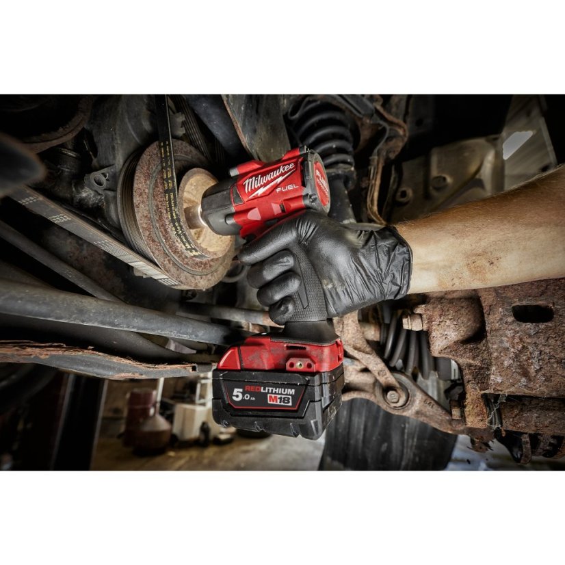 Milwaukee M18 FMTIW2P12-502X aku rázový utahovák 1/2" s aretačním čepem 2x5Ah 4933478453