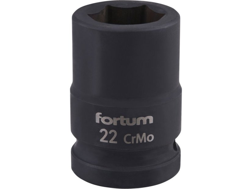 FORTUM 4703022 hlavice nástrčná rázová 3/4", 22mm, L 52mm FORTUM 4703022 hlavice nástrčná rázová 3/4", 22mm, L 52mm