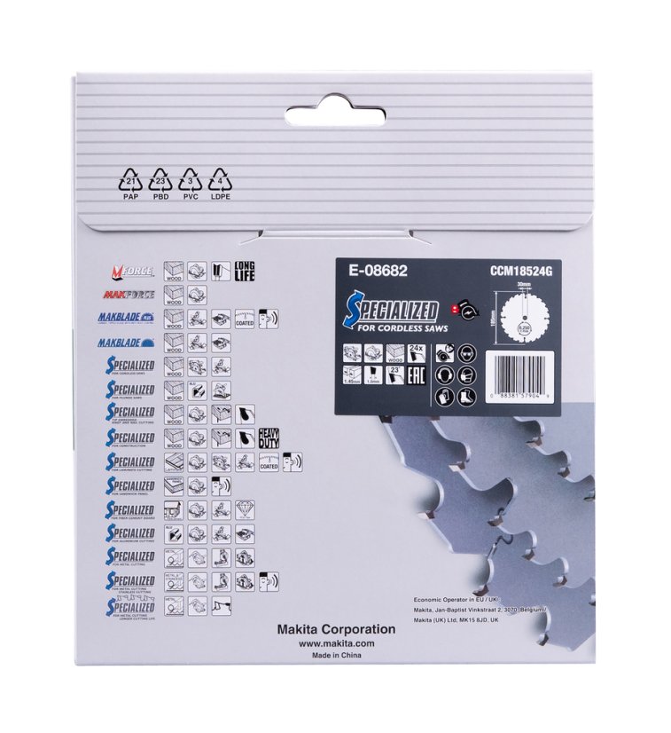 Makita E-08682 kotouč pilový dřevo Efficut 185x1.45x30mm 24Z