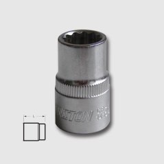 HONITON H1718 hlavice nástrčná dvanáctihraná 1/2" 18mm