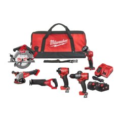 Milwaukee FPP6G3-502B aku sada nářadí M18 FPD3+M18 FID3+M18 FCS552+M18 FSZ+M18 FSAG125+M18 TLED 2x5Ah 4933498658