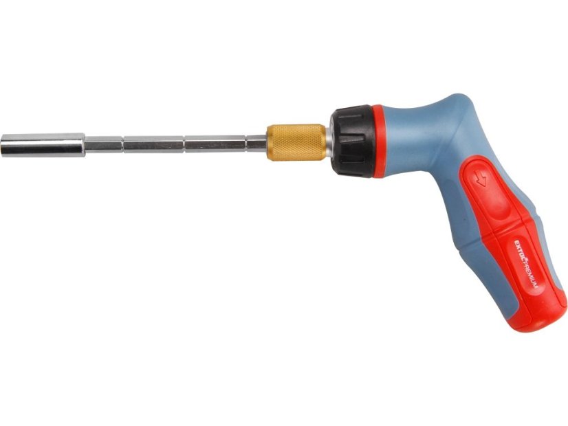 EXTOL PREMIUM 8819191 šroubovák ráčnový s hroty, sada 18ks