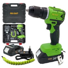 Procraft PA18LiN aku šroubovák 20V 1x 2Ah