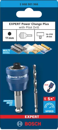 Bosch Power Change Plus se středicím vrtákem Ø 7,15 × 60 × 105 mm, 2 ks 2608901966